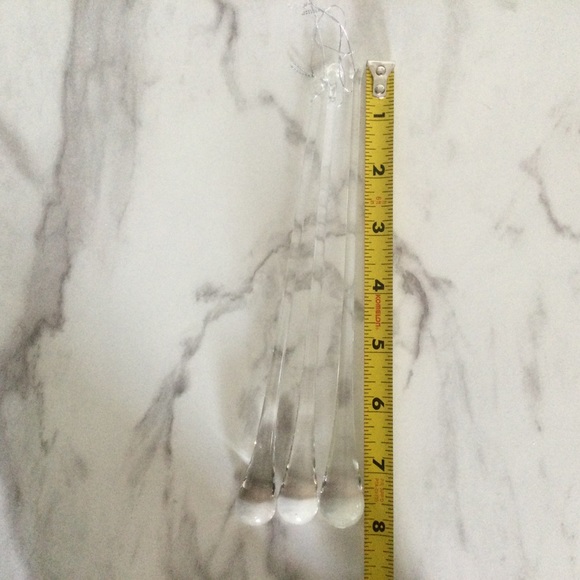 Set of 3 Glass Teardrop Ornaments - Picture 3 of 3